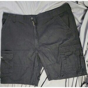 Wrangler Men's Black Cargo Shorts Size 42 Relaxed Fit